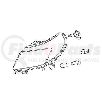 68154588AL by MOPAR - Headlight - Right, for 2020-2022 Ram ProMaster 1500/2500/3500