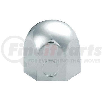120 by ROADMASTER - Wheel Lug Nut Cover, with Flange, Stainless Steel, 1-1/8" x 1-3/4