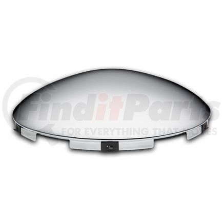 204 by ROADMASTER - Hub Cap, Front, Chrome, 5 Notch Cut-Out, 3/8" Lip, 8-23/32"