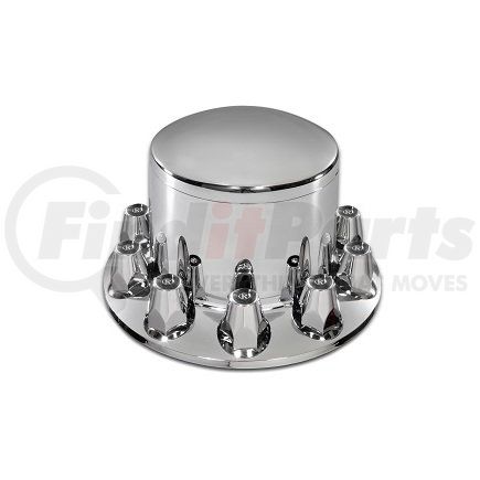 344P by ROADMASTER - Axle Hub Cover - Chrome with removable hub cap and threaded nut covers