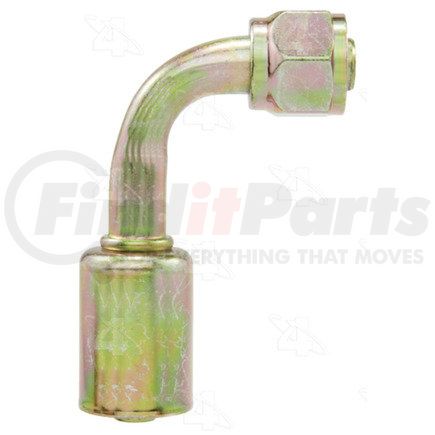 14228 by FOUR SEASONS - 90° Female O-Ring Long Pilot, Steel, Standard Diameter Beadlock A/C Fitting