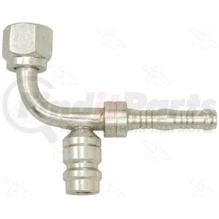 15156 by FOUR SEASONS - Burgaflex 90° Hose Repair Fitting Kit w/ Low Side R134a Service Port