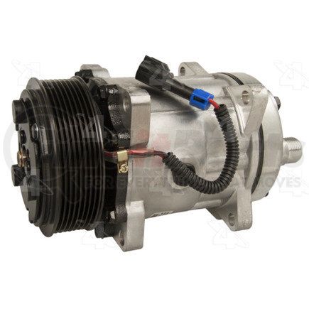 158555 by FOUR SEASONS - New Sanden/Sankyo SD7H15 Compressor w/ Clutch