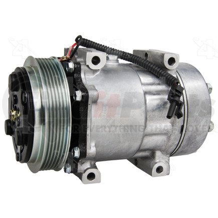 158572 by FOUR SEASONS - New Sanden/Sankyo SD7H15 Compressor w/ Clutch