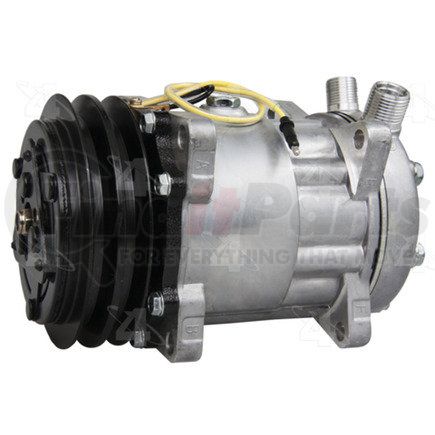 158596 by FOUR SEASONS - New Sanden/Sankyo SD7H15 Compressor w/ Clutch