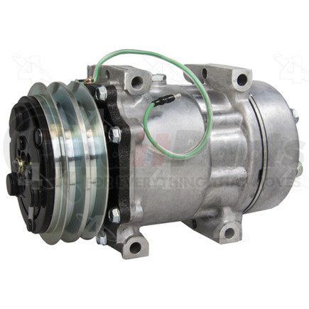 158590 by FOUR SEASONS - New Sanden/Sankyo SD7H15 Compressor w/ Clutch