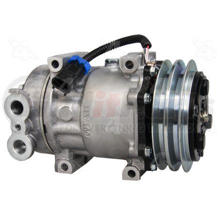 158591 by FOUR SEASONS - New Sanden/Sankyo SD7H15 Compressor w/ Clutch