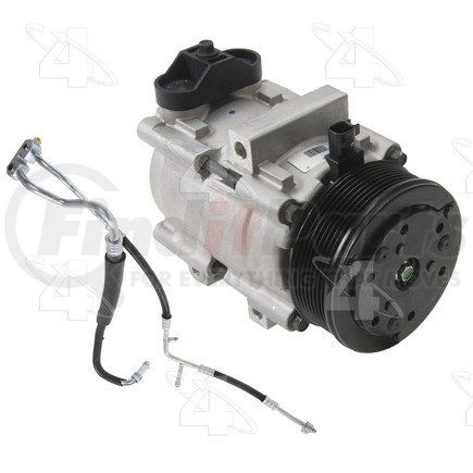 168197 by FOUR SEASONS - New Ford FS18 Compressor w/ Hose