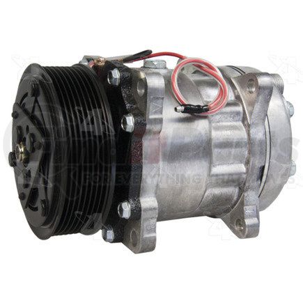 168501 by FOUR SEASONS - New Sanden/Sankyo SD7H15 Compressor w/ Clutch