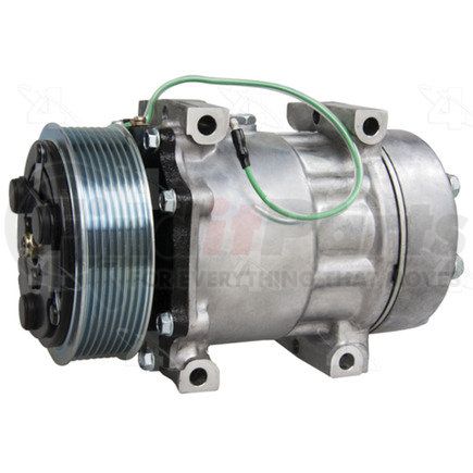 168502 by FOUR SEASONS - New Sanden/Sankyo SD7H15 Compressor w/ Clutch