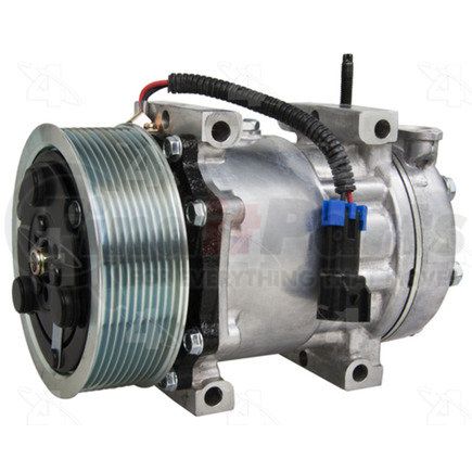 168504 by FOUR SEASONS - New Sanden/Sankyo SD7H15 Compressor w/ Clutch