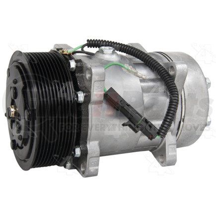 168507 by FOUR SEASONS - New Sanden/Sankyo SD7H15 Compressor w/ Clutch