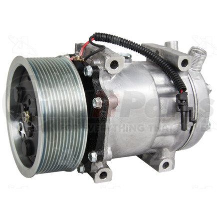 168516 by FOUR SEASONS - New Sanden/Sankyo SD7H15 Compressor w/ Clutch