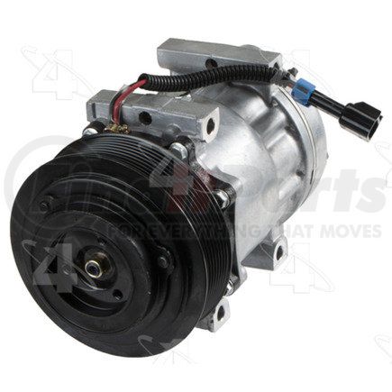 198504 by FOUR SEASONS - New Sanden/Sankyo SD7H15 Compressor w/ Clutch