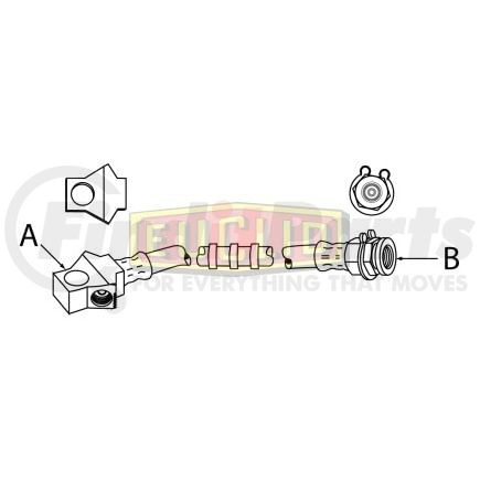 Euclid E10524 Brake Hydraulic Line HYDRAULIC HOSE