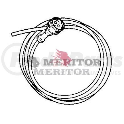 S4495110400 by MERITOR - ABS Coiled Cable - Tractor Abs - Mod. Valve Cable 4.0M