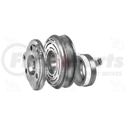 48665 by FOUR SEASONS - Reman GM Harrison DA6-HR6-HD6-HT6 Clutch Assembly w/ Coil