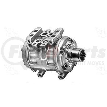 57313 by FOUR SEASONS - Reman Nippondenso 10P13C Compressor w/o Clutch