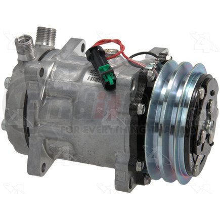 58700 by FOUR SEASONS - New Sanden/Sankyo SD7H15 Compressor w/ Clutch