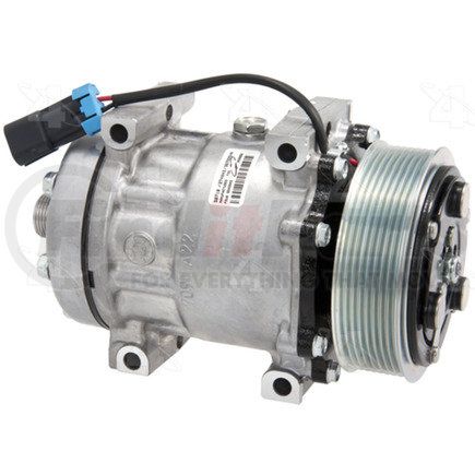 58710 by FOUR SEASONS - New Sanden/Sankyo SD7H15 Compressor w/ Clutch