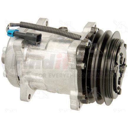 58704 by FOUR SEASONS - New Sanden/Sankyo SD7H15 Compressor w/ Clutch