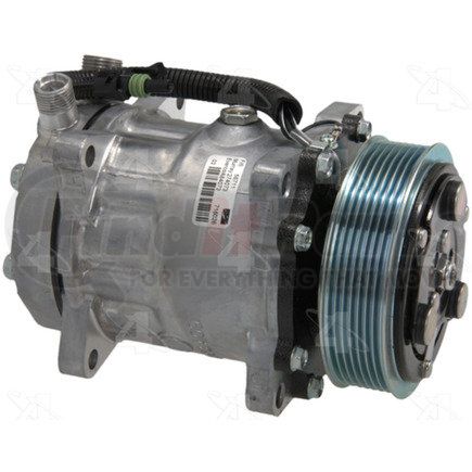 58711 by FOUR SEASONS - New Sanden/Sankyo SD7H15 Compressor w/ Clutch