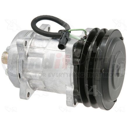 58791 by FOUR SEASONS - New Sanden/Sankyo SD7H15 Compressor w/ Clutch