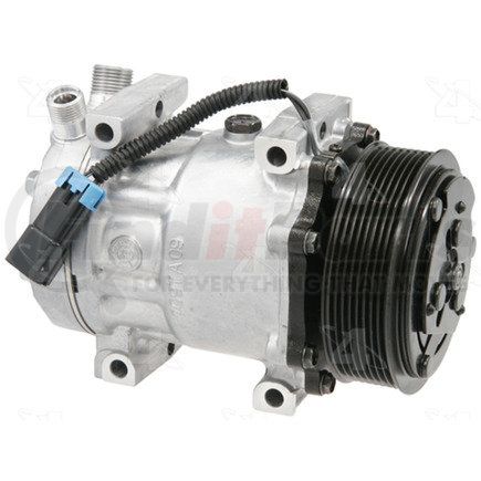 58785 by FOUR SEASONS - New Sanden/Sankyo SD7H15 Compressor w/ Clutch