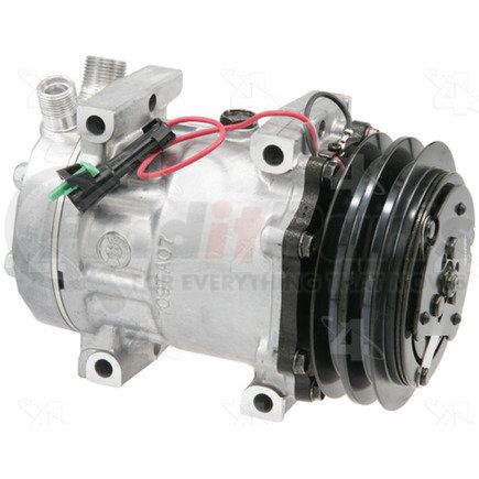 58794 by FOUR SEASONS - New Sanden/Sankyo SD7H15 Compressor w/ Clutch