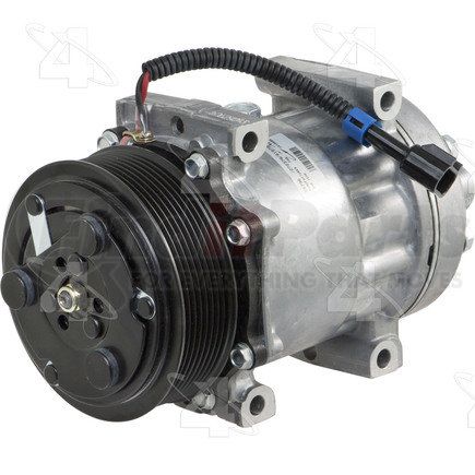 58796 by FOUR SEASONS - New Sanden/Sankyo SD7H15 Compressor w/ Clutch