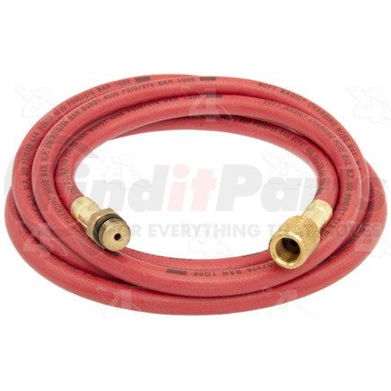 59796 by FOUR SEASONS - 96 in. - Red Manifold Gauge R134a Service Hose w/o Anti-Blow Back