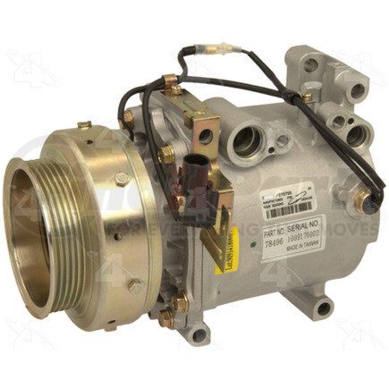 78496 by FOUR SEASONS - New Mitsubishi MSC90C Compressor w/ Clutch