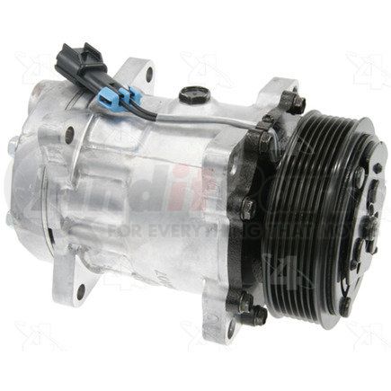 78597 by FOUR SEASONS - New Sanden/Sankyo SD7H15 Compressor w/ Clutch