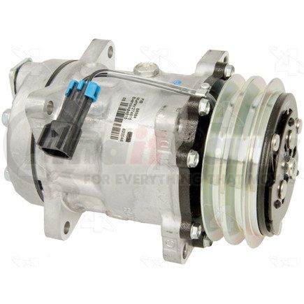 68594 by FOUR SEASONS - New Sanden/Sankyo SD7H15 Compressor w/ Clutch