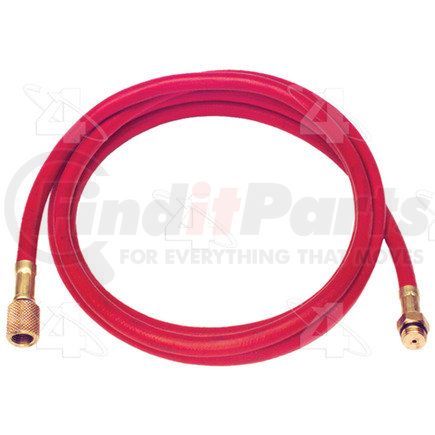 69320 by FOUR SEASONS - 72 in. - Red Manifold Gauge R134a Service Hose w/ Anti-Blow Back