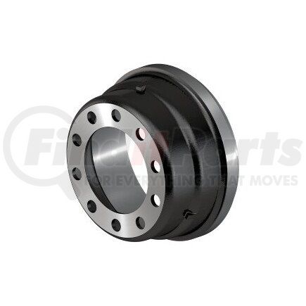 107863 by CONMET - Brake Drum - Front, Full Cast, 15.0 in. dia. x 6.0 in. Width, 10-Bolt Holes