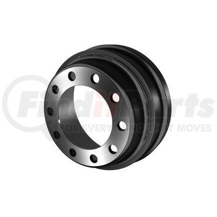 10014756 by CONMET - Brake Drum - Front, TruTrun, 16.5 in. dia. x 5 in. Width, 10-Bolt Holes