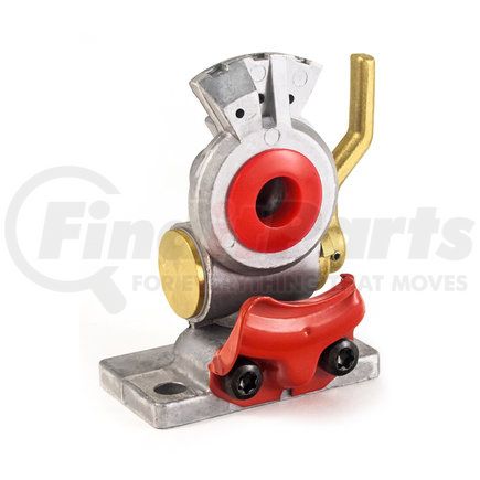 441071 by TRAMEC SLOAN - Gladhand, Shutoff, Lever, Emergency, Aluminum, Poly, Red, Cast, 3/8"