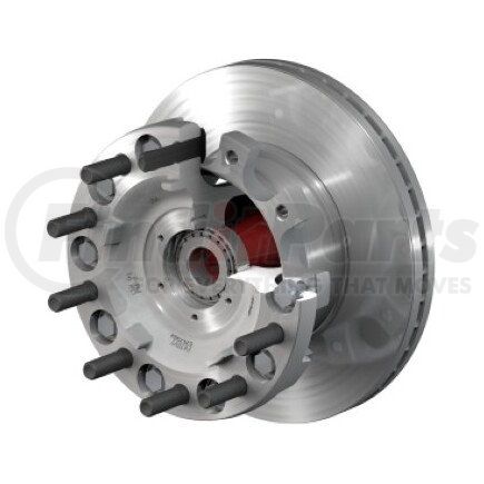 10083190 by CONMET - Disc Brake Rotor and Hub Assembly - Front, U-Section Rotor, Aluminum Hub, 2.14 in. Stud, Steel Wheels