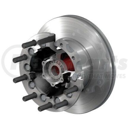 10083194 by CONMET - Disc Brake Rotor and Hub Assembly - Front, U-Section Rotor, Iron Hub, 2.72 in. Stud, Aluminum Wheels