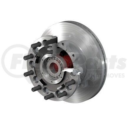 10083223 by CONMET - Disc Brake Rotor and Hub Assembly - Front, U-Section Rotor, Iron Hub, 2.11 in. Stud, Steel Wheels