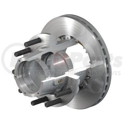 10083512 by CONMET - Disc Brake Rotor and Hub Assembly - Splined Rotor, Aluminum Hub, 3.44 in. Stud, Aluminum Wheels