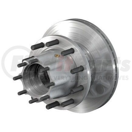 10084061 by CONMET - Disc Brake Rotor and Hub Assembly - Flat Rotor, Aluminum Hub, 3.75 in. Stud, Aluminum Wheels
