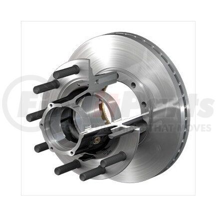 10084548 by CONMET - Disc Brake Rotor and Hub Assembly - Flat Rotor, Iron Hub, 3.41 in. Stud, Aluminum Wheels