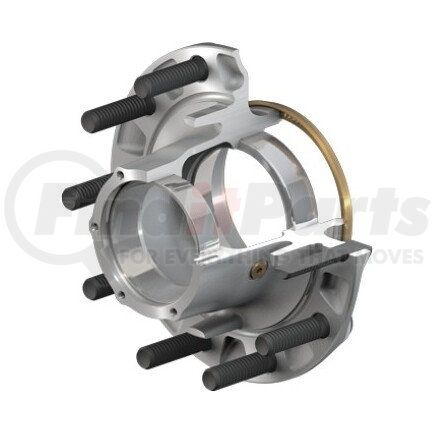 10085537 by CONMET - Drum Brake and Hub Assembly - Conventional, Tapered Spindle, Aluminum Hub, 1.62 in. Stud, Steel Wheels