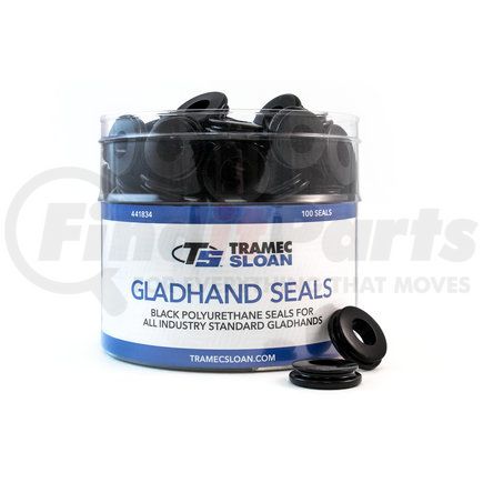 441834 by TRAMEC SLOAN - Gladhand Seal Bucket, 100 Black Polyurethane Gladhand Seals (441739)
