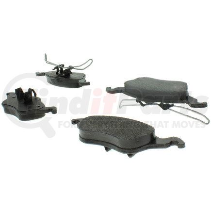 104.08160 by CENTRIC - Posi Quiet Semi-Metallic Brake Pads with Hardware