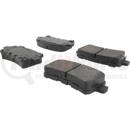 104.14300 by CENTRIC - Posi Quiet Semi-Metallic Brake Pads with Hardware