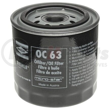 Mahle OC 63 Engine Oil Filter