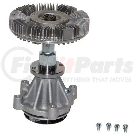 1250018 by GMB - Engine Water Pump with Fan Clutch